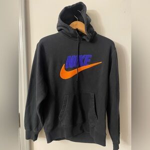 Nike Black Hoodie with Vibrant Logo